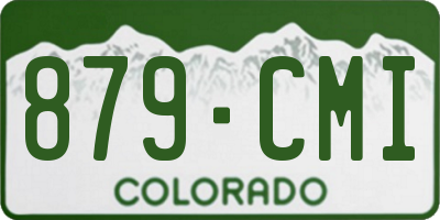 CO license plate 879CMI