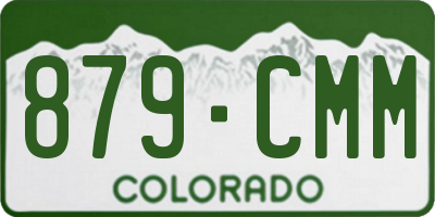 CO license plate 879CMM