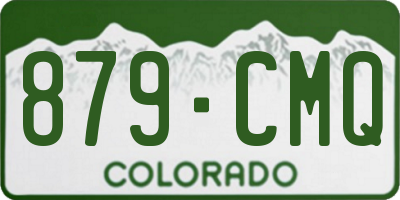 CO license plate 879CMQ