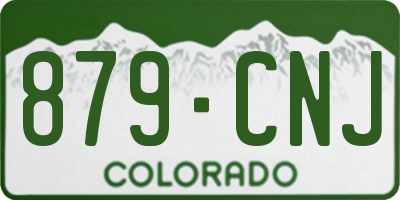 CO license plate 879CNJ