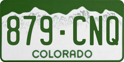 CO license plate 879CNQ