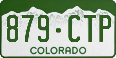 CO license plate 879CTP