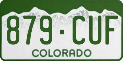 CO license plate 879CUF
