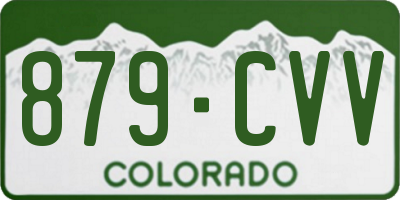 CO license plate 879CVV