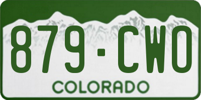CO license plate 879CWO
