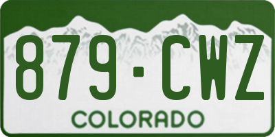 CO license plate 879CWZ