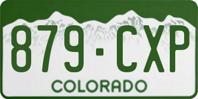 CO license plate 879CXP
