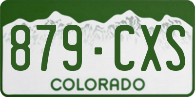 CO license plate 879CXS