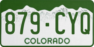CO license plate 879CYQ
