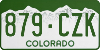 CO license plate 879CZK