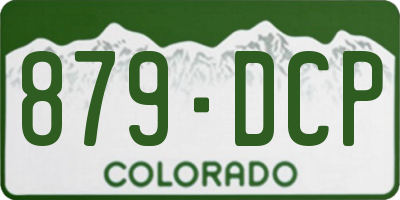 CO license plate 879DCP