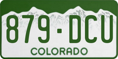 CO license plate 879DCU