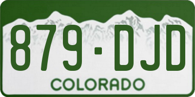 CO license plate 879DJD