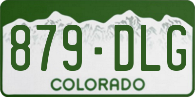 CO license plate 879DLG