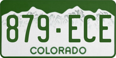 CO license plate 879ECE