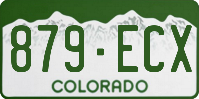 CO license plate 879ECX