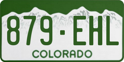 CO license plate 879EHL