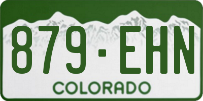 CO license plate 879EHN