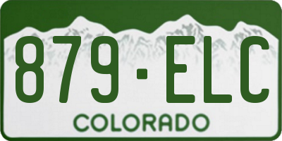 CO license plate 879ELC