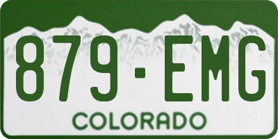 CO license plate 879EMG