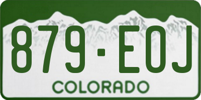CO license plate 879EOJ
