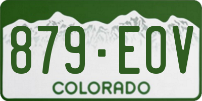 CO license plate 879EOV