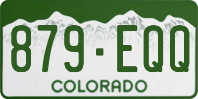 CO license plate 879EQQ