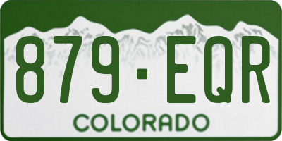 CO license plate 879EQR