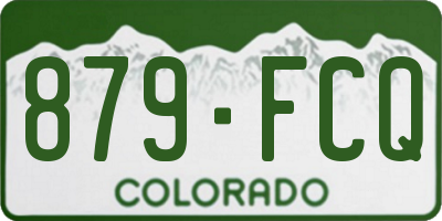 CO license plate 879FCQ