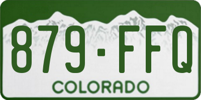 CO license plate 879FFQ