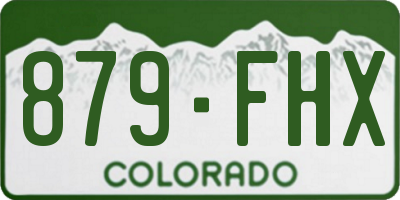 CO license plate 879FHX
