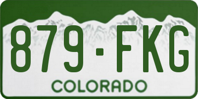 CO license plate 879FKG