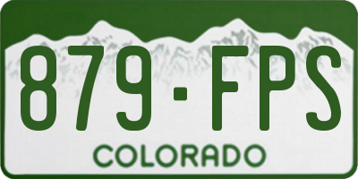 CO license plate 879FPS