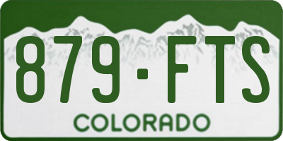 CO license plate 879FTS