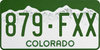 CO license plate 879FXX