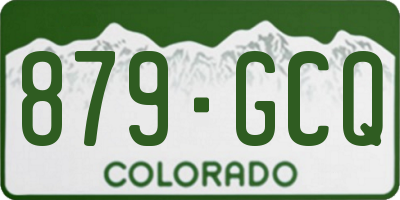 CO license plate 879GCQ