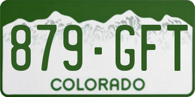 CO license plate 879GFT