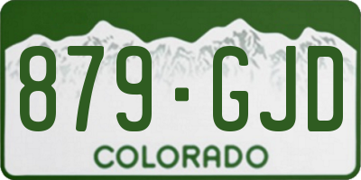 CO license plate 879GJD