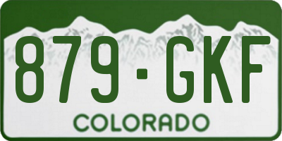 CO license plate 879GKF