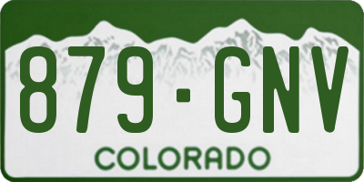 CO license plate 879GNV