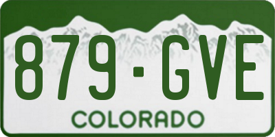 CO license plate 879GVE