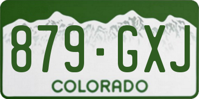 CO license plate 879GXJ