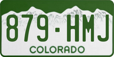 CO license plate 879HMJ