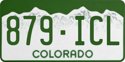 CO license plate 879ICL