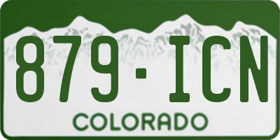 CO license plate 879ICN