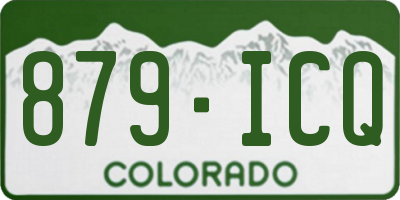CO license plate 879ICQ