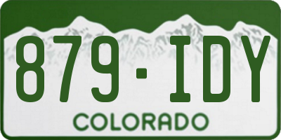 CO license plate 879IDY