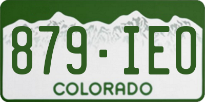 CO license plate 879IEO