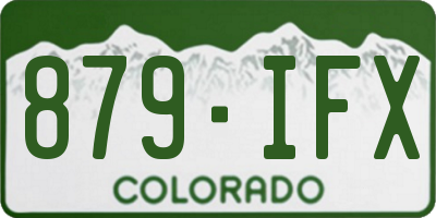CO license plate 879IFX