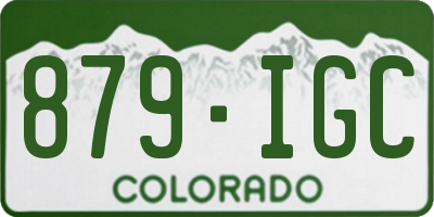 CO license plate 879IGC